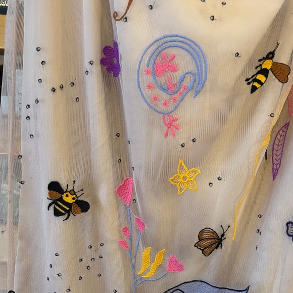 Anthropologie Sheer Maxi Skirt with Embroidery - Multicolor - Picture 5 of 13